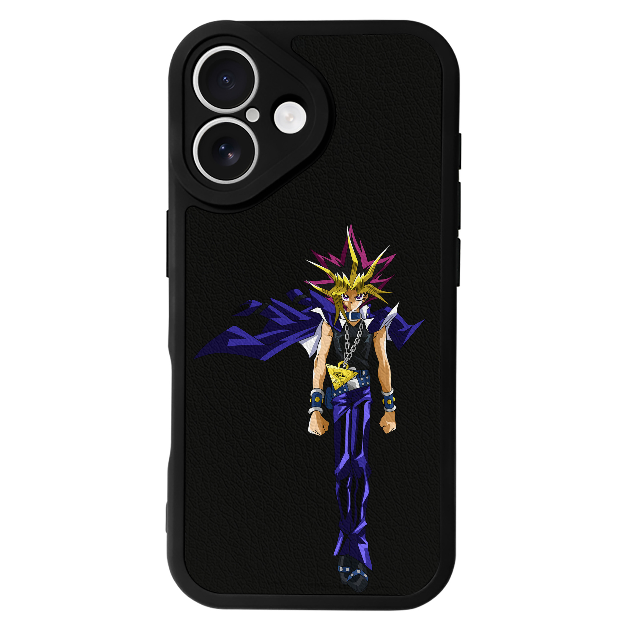 遊☆戯☆王 Yu-Gi-Oh! 【iPhone 16シリーズ対応】シリコンスマホケース（レザー調） 材質：シリコン
